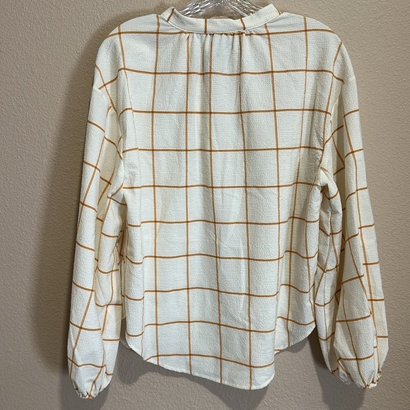 A NEW DAY Window Pane Blouse, Size S, EUC - Picture 4 of 5